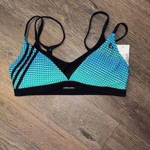 adidas Teal and Black Sports Bra